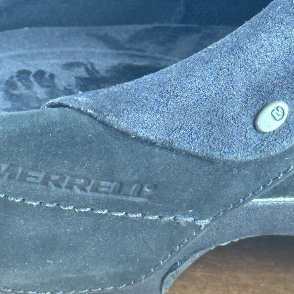 Merrell Black Suede Performance Footwear Clogs With Studded Details Womens - Picture 6 of 10